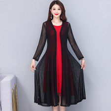 Été Femme Maille Cardigan Manteau Veste Haut Long Décontracté Mince Boléro Mode