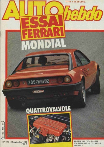 Auto hebdo 336 09 1982 - n°336, 23/09/1982