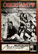 OBERKAMPF En Concert À La Mutualité AFFICHE ORIGINALE 1984 77x112cm Punk Poster