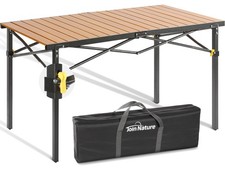 Large 46.4" Camping Table for 2-6 People - 220lbs Capacity Heavy Duty Foldabl...