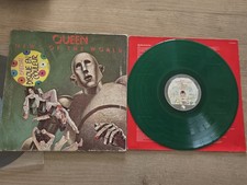 RARE LP Original vert translucide 1978 de QUEEN - EMI N° DC 3  VENDU DANS L'ETAT