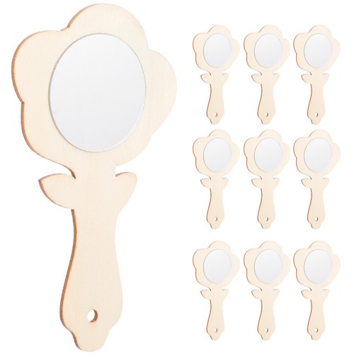 10pcs miroir bois bricolage - en,