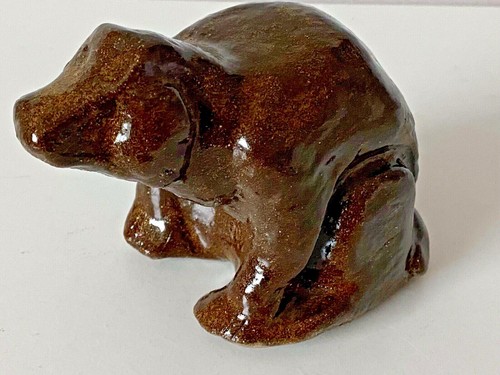 Sculpture chien assis terre - sculpture,
