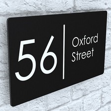 House Number Plaques Floating Effect Acrylic Signs Door Plates Name Wall Display