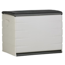 Coffre de rangement PLASTIKEN 260L - Intérieur/Extérieur Fonctionnel et Esthé...