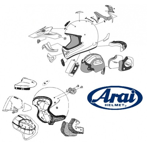 Arai kit coiffe intérieur - coiffe,