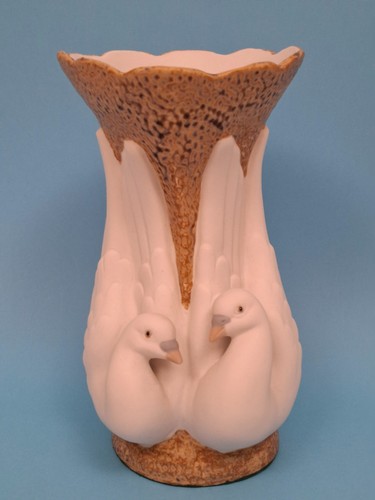 Vase tourtereaux porcelaine - vase,