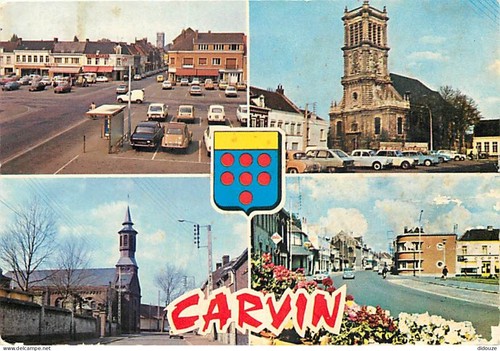 Carte postale carvin - postale,