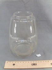 old glass glass storm lamp glass height 16.5 cm kerosene lamp (DF18)