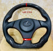 LEXUS REAL CARBON FIBER STEERING WHEEL FOR LEXUS SC300,400 IS300 IS200 ,.