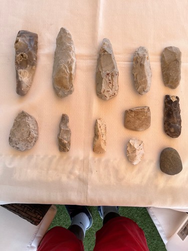 Lot outils prehistoriques - prehistoriques, (