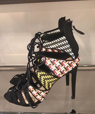 ZARA WOVEN ANKLE BOOT SANDAL WITH HIGH HEEL BNWT 36-41 Ref. 2404/301 