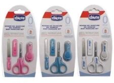 Chicco Baby Manicure Set Choice White Pink or Blue File Scissors & Clippers GIFT