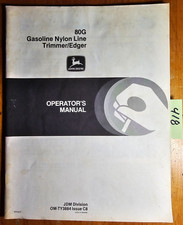John Deere 80G Gas Nylon Line Trimmer Edger SN -11153 Tondeuse portatif Manual