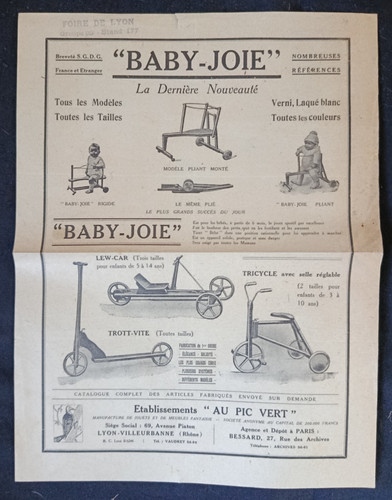 Rare affichette publicitaire - rare,