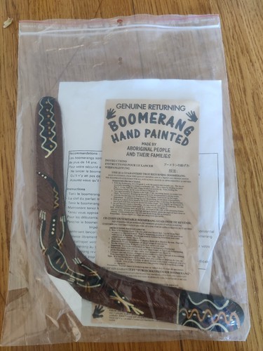 Boomerang vintage bois - boomerang,