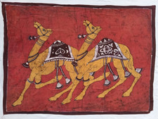 Batik Dromadaires Fait main