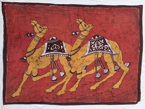 Batik dromadaires fait main - fait,