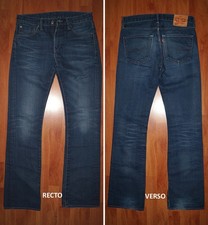 JEANS LEVIS 527 "Low-bootcut" W31 L34 (FR t41)  bleu foncé délavé 2512