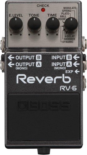 Boss reverb guitar pedal - pedal, rv-6
