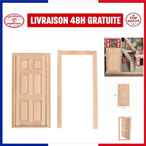 Porte bois miniature maison - porte,