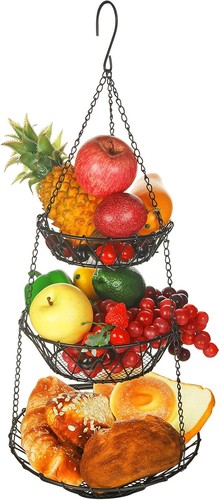 Tier hanging basket with - 3,