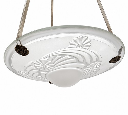 Lustre vasque art déco - , en