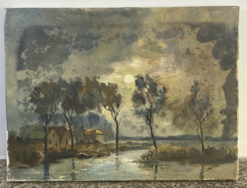 Huile sur toile paysage - sur,
