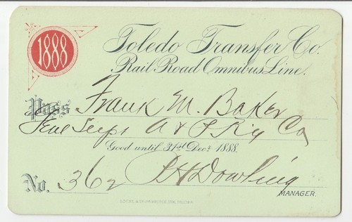 1888 toledo transfer - toledo, rail