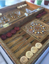 Jeu d'échecs Backgammon fait