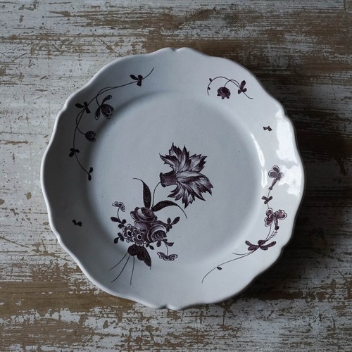 Assiette ancienne faience - assiette, en
