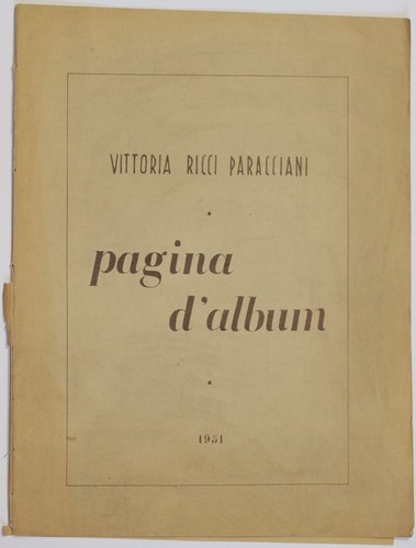 Vittoria ricci paracciani - paracciani, page