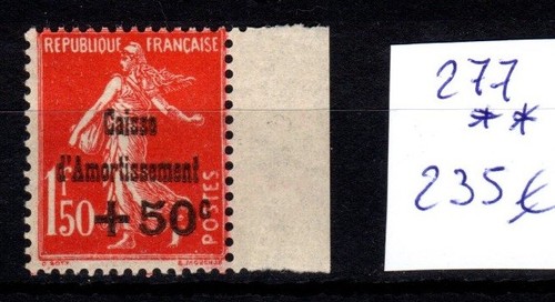 France neuf 277 caisse - 277,