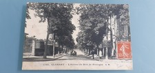 CLAMART AVENUE DU BOIS DE BOULOGNE AUTOMOBILE STAMP 1908