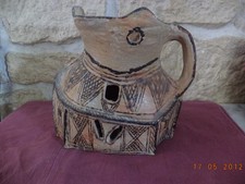 Antique Berber pottery BRASERO Sejnane Ideqqi 19th century