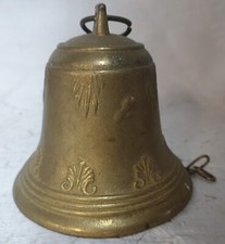 BELLE CLOCHE ANCIENNE EN BRONZE MASSIF 