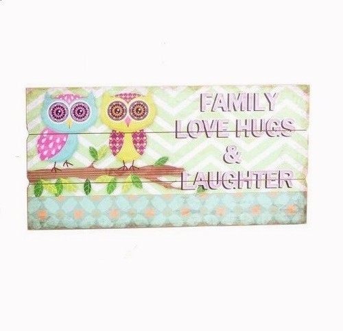 Cadre tableau bois hibou - cadre,