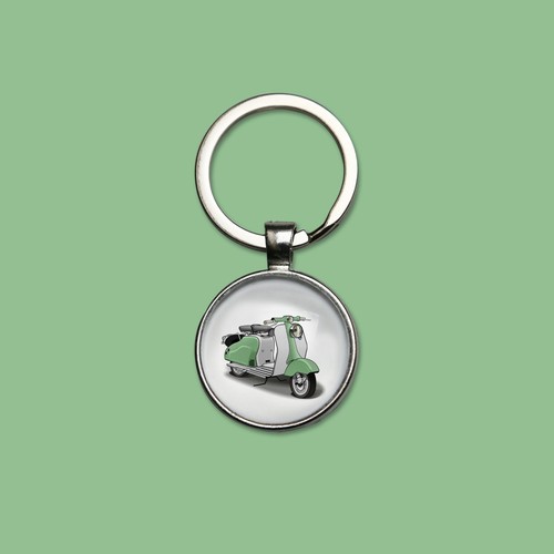 Porte clefs scooter lambretta - scooter,