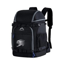 Ski Boot Bag 50L Snow Gear Backpack for Helmet Goggles Gloves Boots Wallet Phone