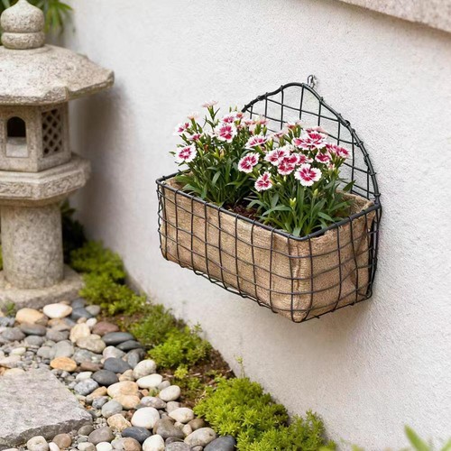 Panier suspendu fil fer - de,