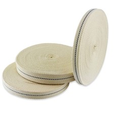 Mèche plate lampes à huile lampe à pétrole bougies 100 % coton