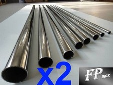 ( Lot de 2 Tubes )Tube inox