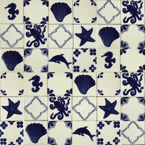 Patchwork carrelage mural - patchwork,