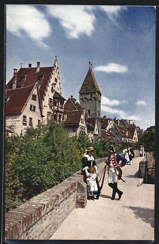Ulm remparts carte - ulm, d.,