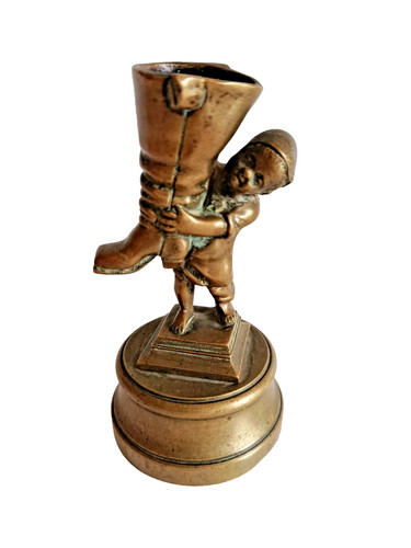 Ancienne statuette porte - statuette,