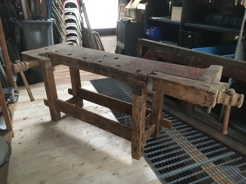 établi bois ancien