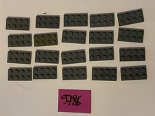 Lot De Pièces  Lego  Plaques Gris Foncé 2x4