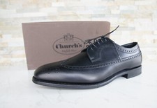 Church's 44,5 10.5 Chaussures à Lacets Basses PORTMORE Noir Neuf Autrefois