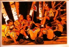 PIERRE JOUBERT POSTCARD - Ed. KID 87 - Scouting and Collections - III