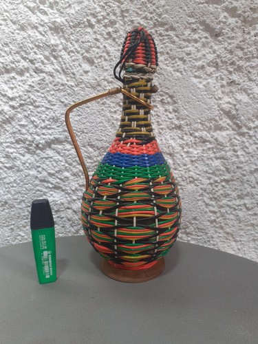 Bouteille scoubidou vintage - scoubidou,